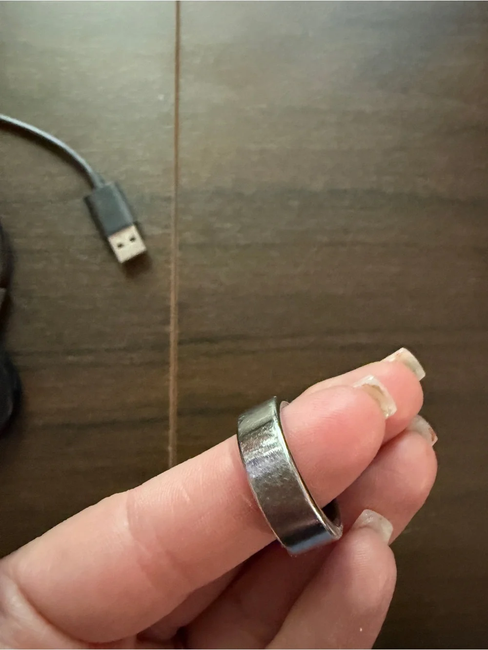 Oura Ring Gen 3 Heritage Silver Size 8 Smart Ring Sleep Fitness Tracker EUC